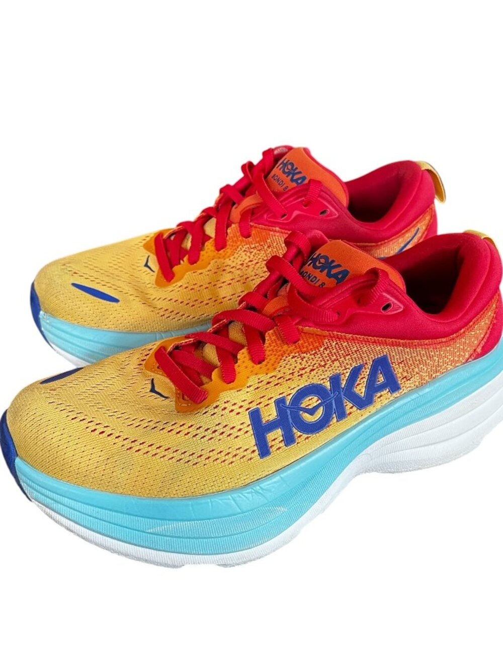 🏃 HOKA Bondi 8 Women's 7.5 Cerise/Cloudless Running Shoe